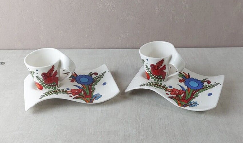 Lot tasses 2 sous - de, +